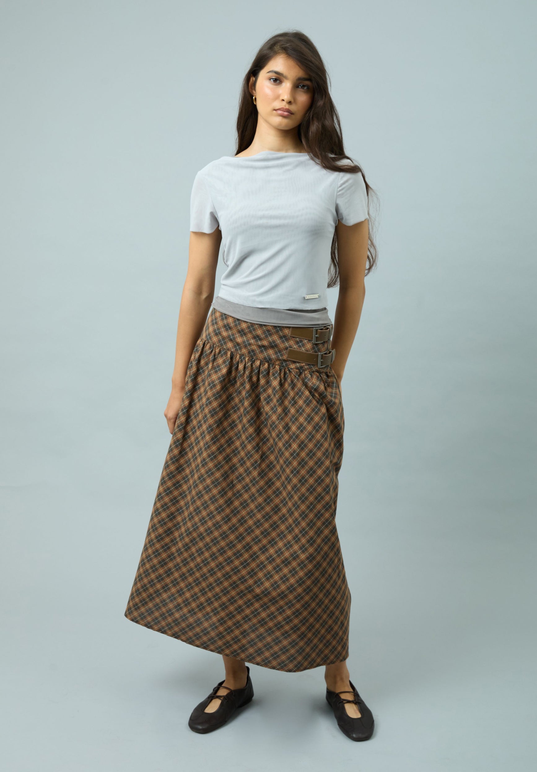 GREY DOUBLE LAYER TOP