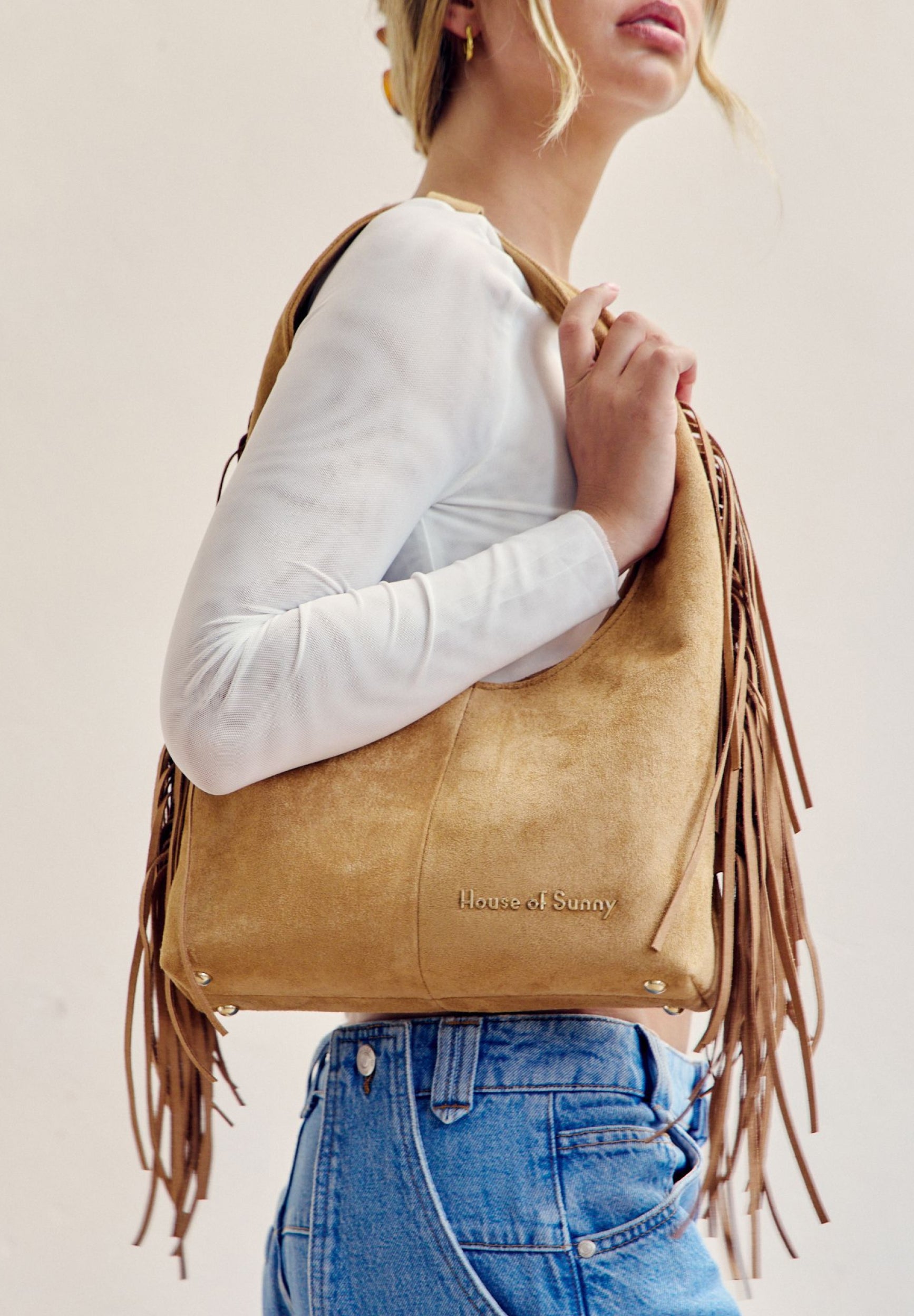 TASSEL FRINGE SLING BAG